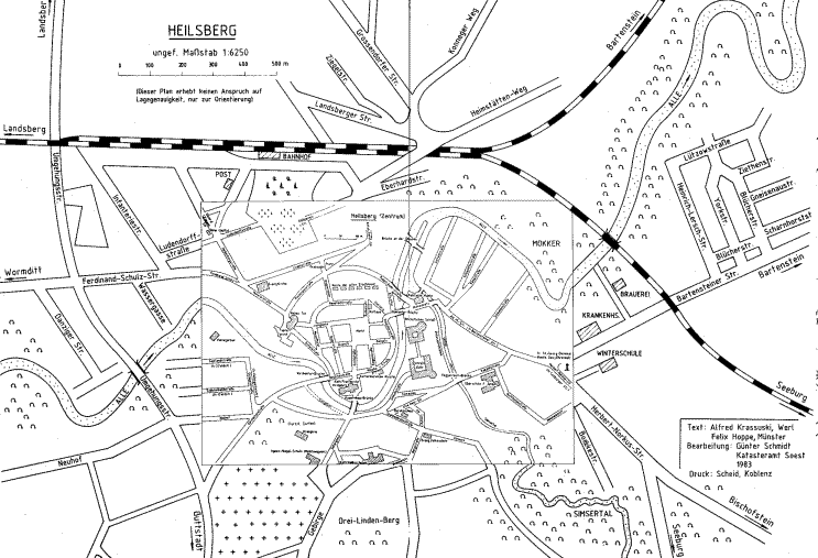 Karte Stadt Heilsberg